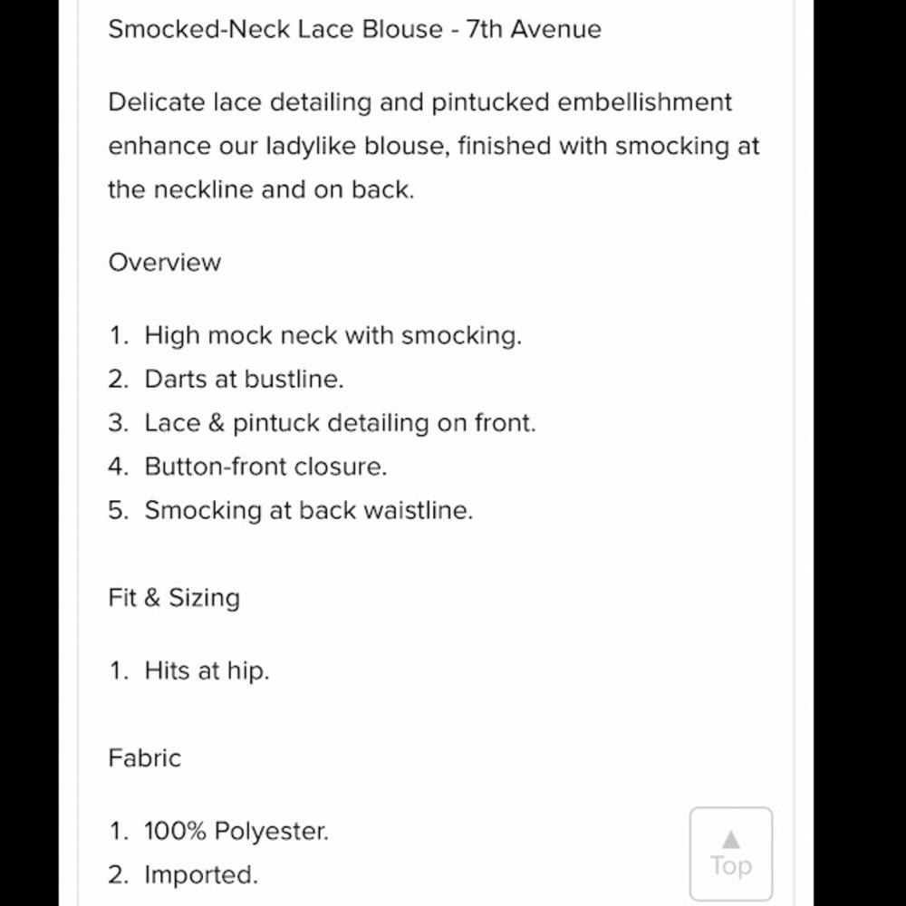 NY&Company 7th Avenue Blouse - Picture 3 of 5